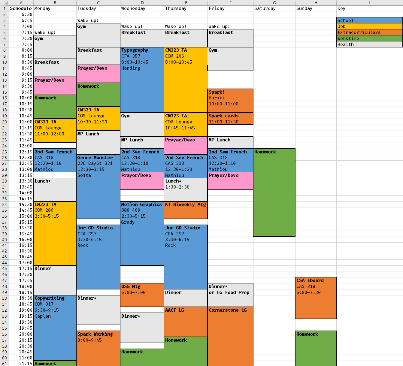 jay-schedule